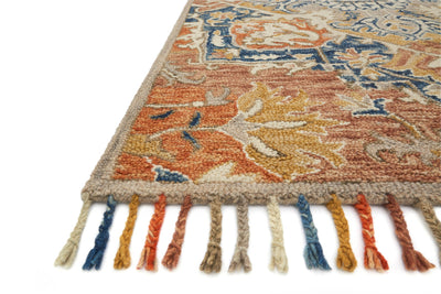 product image for Zharah Rug in Rust & Blue by Loloi 48
