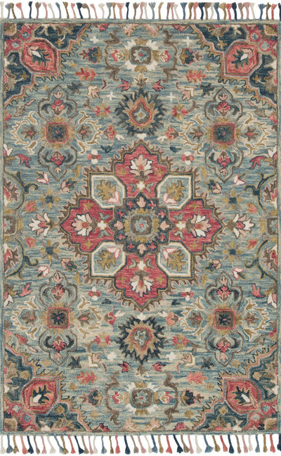 product image for Zharah Rug in Light Blue & Multi by Loloi 46