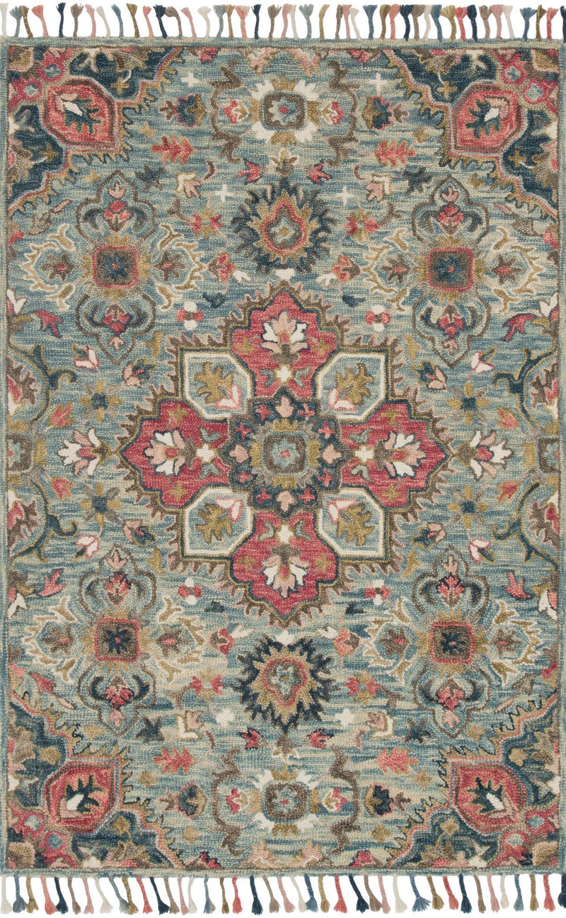 media image for Zharah Rug in Light Blue & Multi by Loloi 294