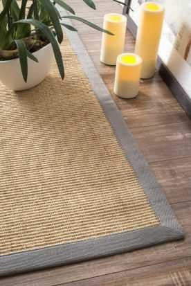 product image for Machine Woven Orsay Sisal Rug in Light Grey design by Nuloom 98