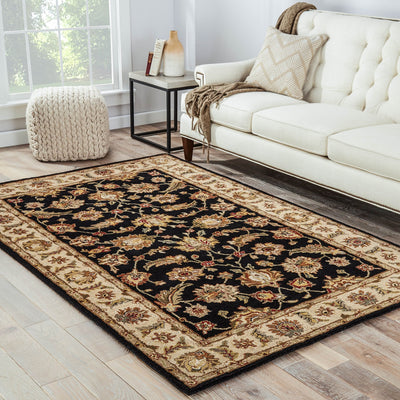 product image for my03 selene handmade floral black beige area rug design by jaipur 8 76
