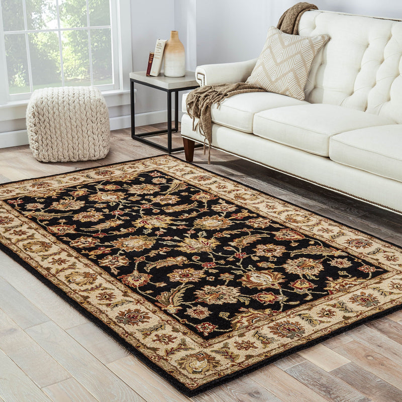media image for my03 selene handmade floral black beige area rug design by jaipur 8 282