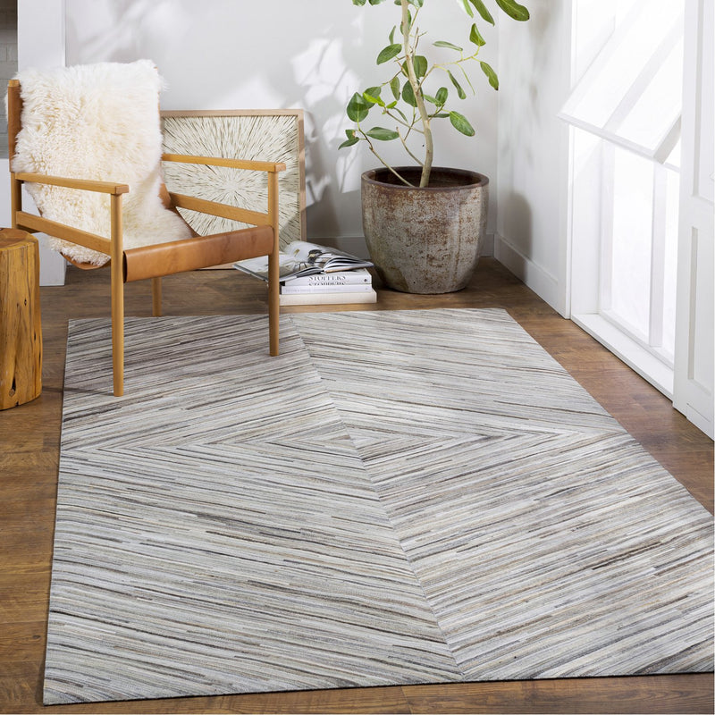 media image for Zander ZND-1003 Hand Crafted Rug in Cream & Taupe by Surya 213