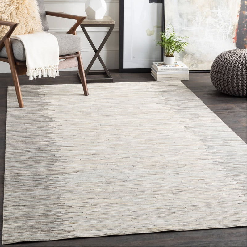 media image for Zander ZND-1004 Hand Crafted Rug in Ivory & Medium Gray by Surya 280