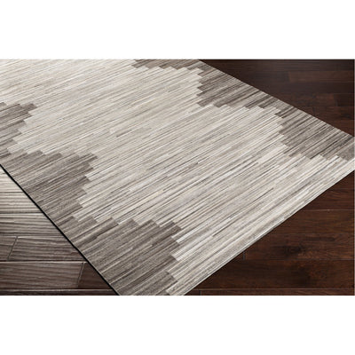 product image for Zander ZND-1007 Hand Crafted Rug in Ivory & Medium Grey by Surya 52