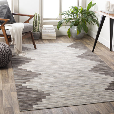 product image for Zander ZND-1007 Hand Crafted Rug in Ivory & Medium Grey by Surya 61