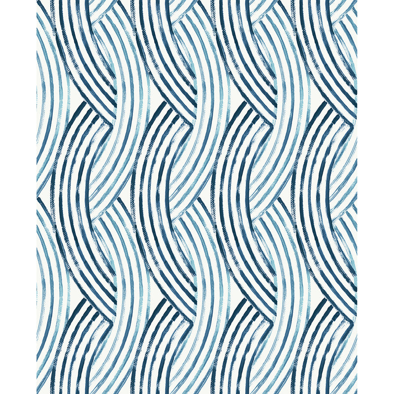media image for sample zamora brushstrokes wallpaper in blue from the pacifica collection by brewster home fashions 1 289