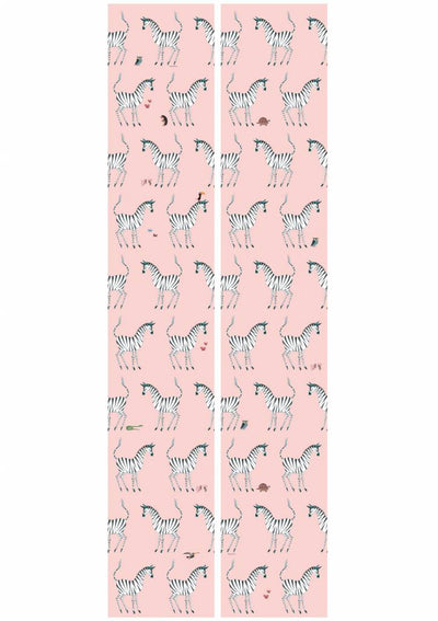 product image for Zebra Kids Wallpaper in Pink by KEK Amsterdam 8