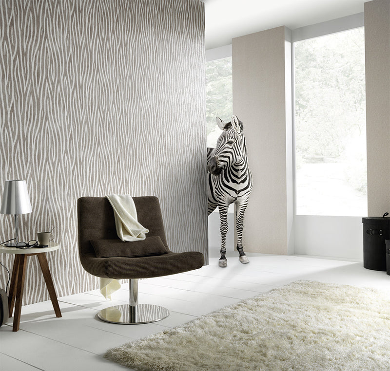 media image for Zebra Stripes Wallpaper design by BD Wall 232