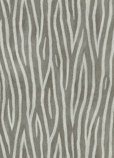 product image of Zebra Stripes Wallpaper in Grey and Black design by BD Wall 525