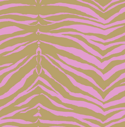 product image of sample zebra wallpaper in gold and pink from the watercolor florals collection by mayflower wallpaper 1 533