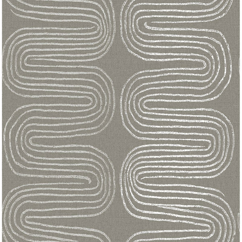 media image for Zephyr Abstract Stripe Wallpaper in Brown from the Celadon Collection by Brewster Home Fashions 236