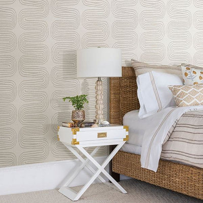 product image for Zephyr Abstract Stripe Wallpaper in Grey from the Celadon Collection by Brewster Home Fashions 62