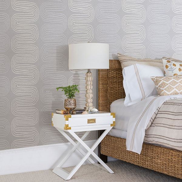 media image for Zephyr Abstract Stripe Wallpaper in Light Blue from the Celadon Collection by Brewster Home Fashions 274
