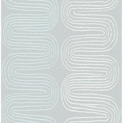 product image of Zephyr Abstract Stripe Wallpaper in Light Blue from the Celadon Collection by Brewster Home Fashions 593