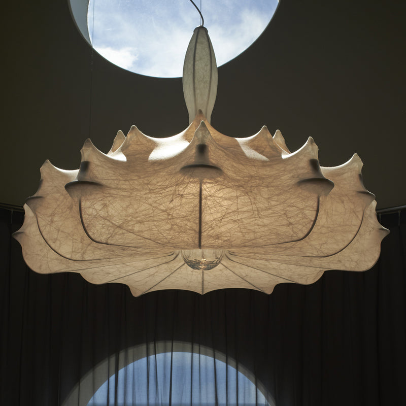 media image for Zeppelin Plastic and Steel White Pendant Lighting 295