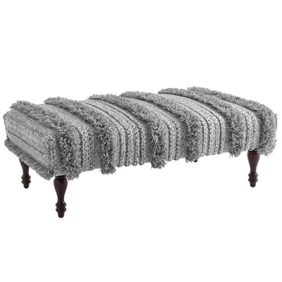 product image for zhara stripe grey rug ottoman by annie selke ash12133 otr 1 86
