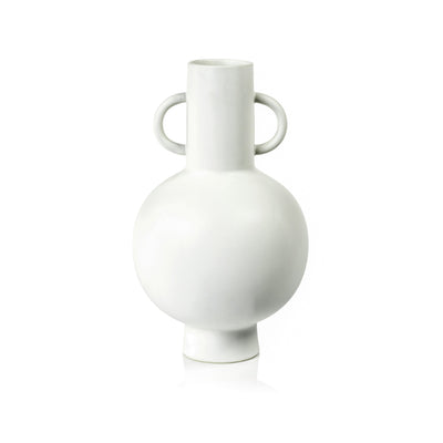 product image of avesta tall white stoneware vase by zodax ch 5951 1 585