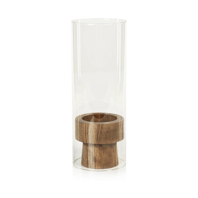 product image of loreto hurricane glass pillar candle holder by zodax ch 6029 1 576
