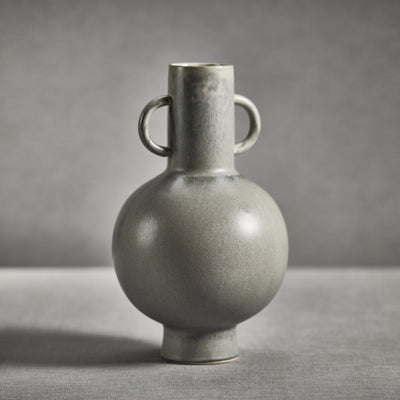 product image for avesta tall gray stoneware vase by zodax ch 6237 2 93
