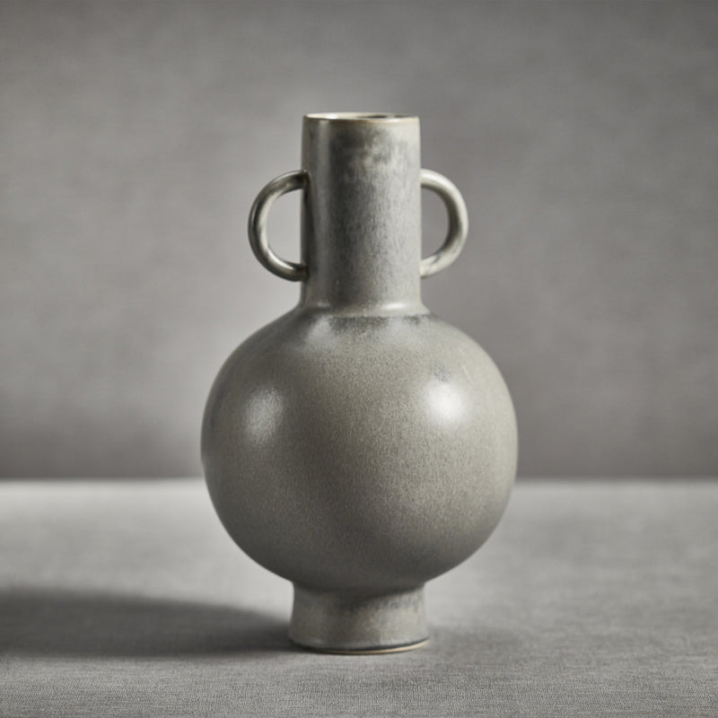 media image for avesta tall gray stoneware vase by zodax ch 6237 2 250