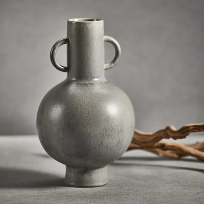 product image for avesta tall gray stoneware vase by zodax ch 6237 4 99