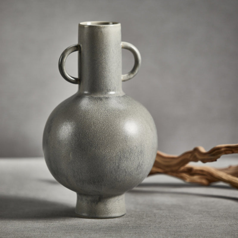 media image for avesta tall gray stoneware vase by zodax ch 6237 4 265