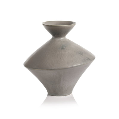 product image of boras tall gray stoneware vase by zodax ch 6238 1 589
