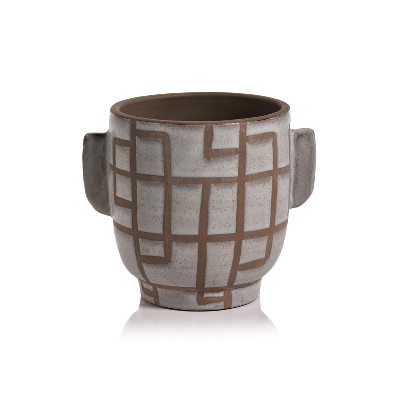 media image for odette tall ceramic decorative vase planter by zodax ch 6273 1 240