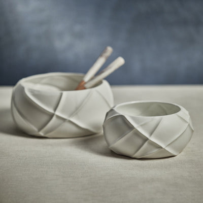 product image for bessie ridged ceramic bowl by zodax ch 6276 2 76