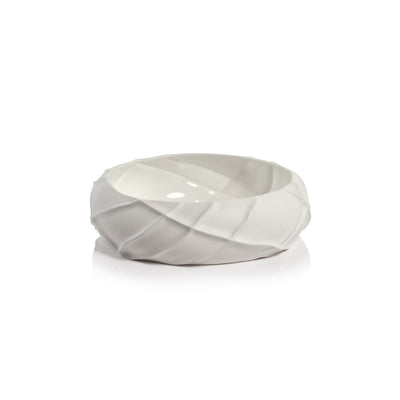 product image for bessie ridged ceramic bowl by zodax ch 6276 3 90