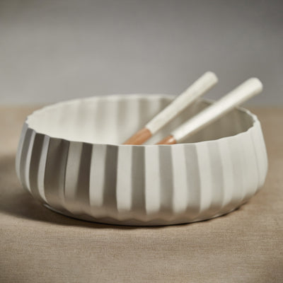 product image for chantria white ceramic bowl by zodax ch 6304 3 78
