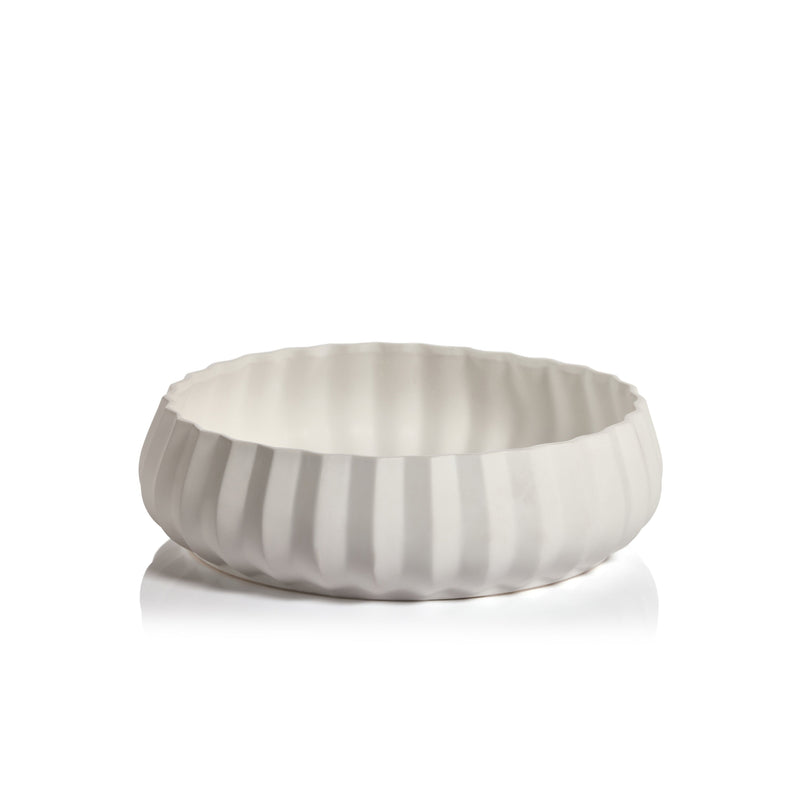 media image for chantria white ceramic bowl by zodax ch 6304 1 276