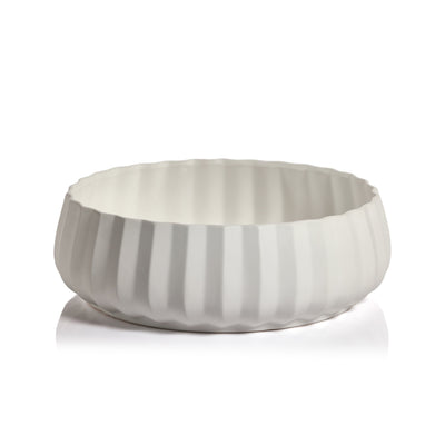 product image for chantria white ceramic bowl by zodax ch 6304 4 83