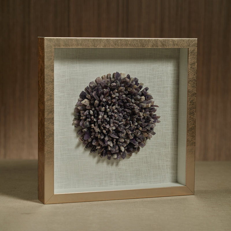 media image for chrysanths gold framed amethyst crystal wall decor by zodax ch 6355 2 271