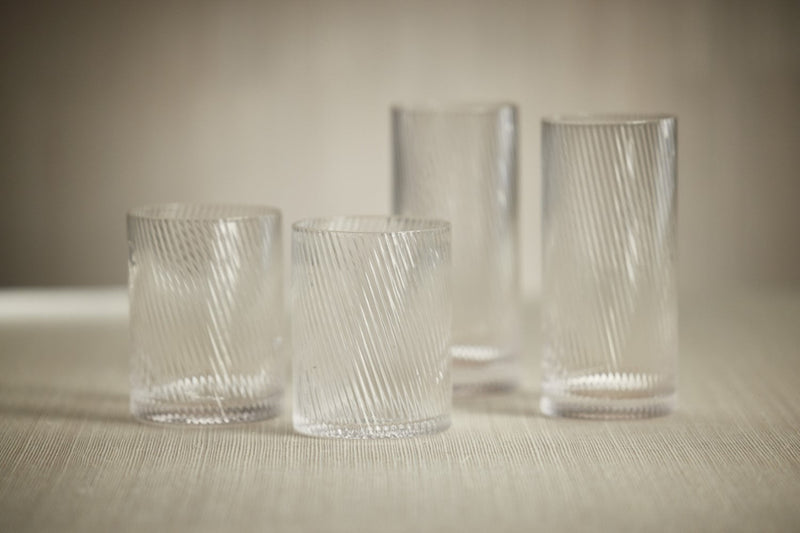 media image for Chadwell Rippled Highball Glasses - Set of 6 238