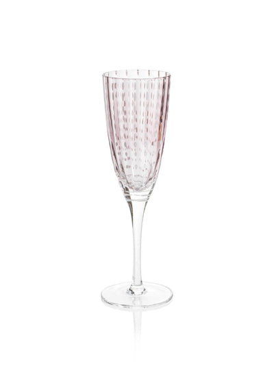 product image for Pescara White Dot Champagne Flutes - Set of 4 13