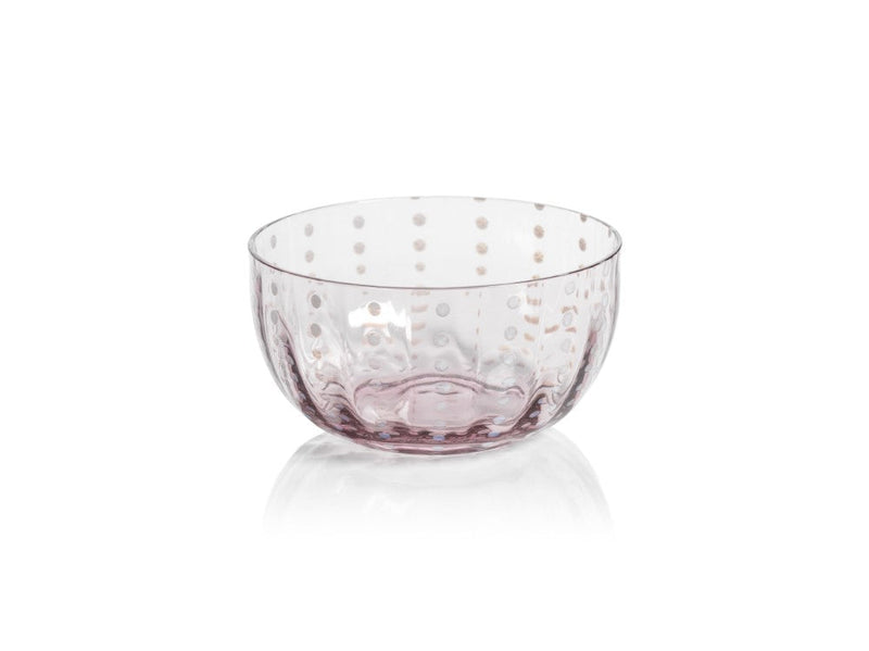 media image for Pescara White Dot Condiment Glass Bowls - Set of 4 259