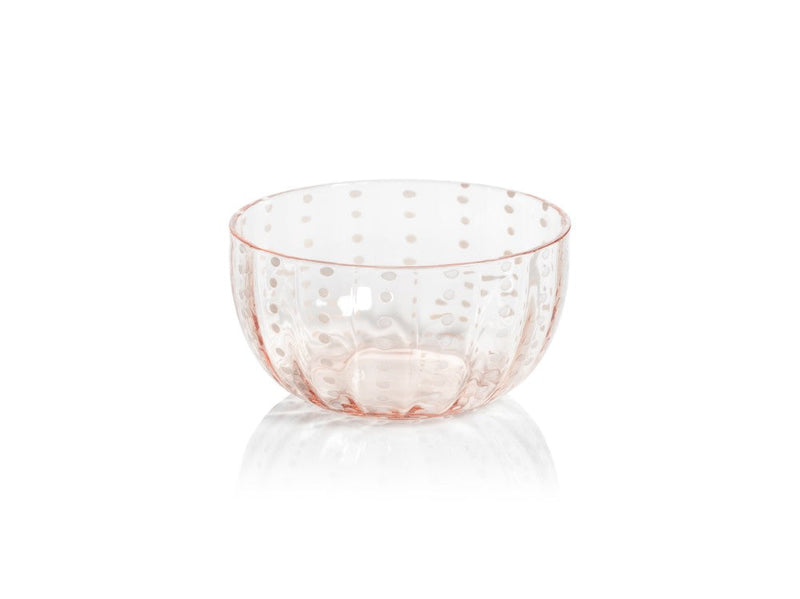 media image for Pescara White Dot Condiment Glass Bowls - Set of 4 221