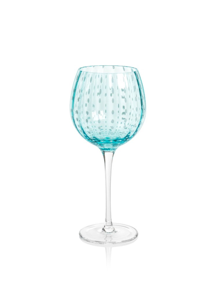 media image for Pescara White Dot Wine Glasses - Set of 4 260