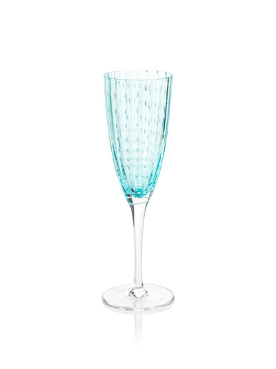 product image for Pescara White Dot Champagne Flutes - Set of 4 93
