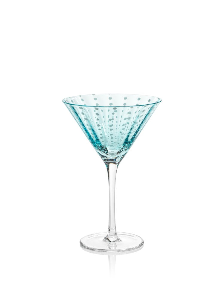 media image for Pescara White Dot Martini Glasses - Set of 4 259