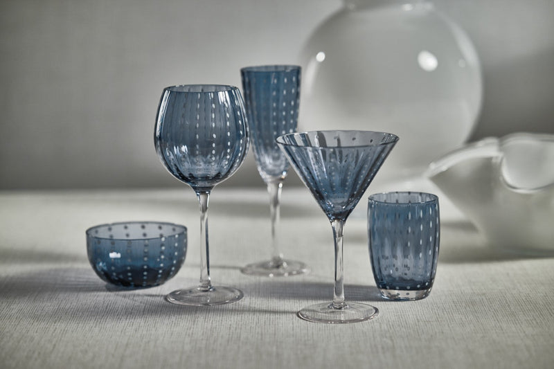 media image for Pescara White Dot Condiment Glass Bowls - Set of 4 270