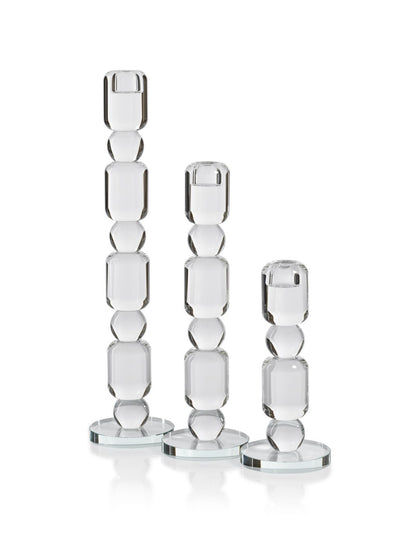 product image for Zadie Crystal Glass Taper Candle Holder 6