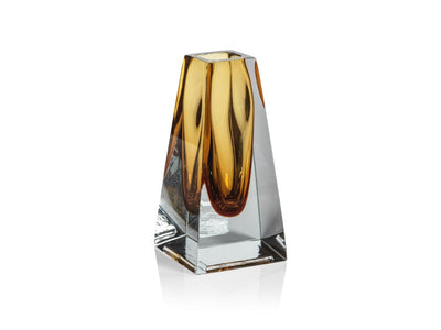 product image for Carrara Polished Amber Glass Vase 89