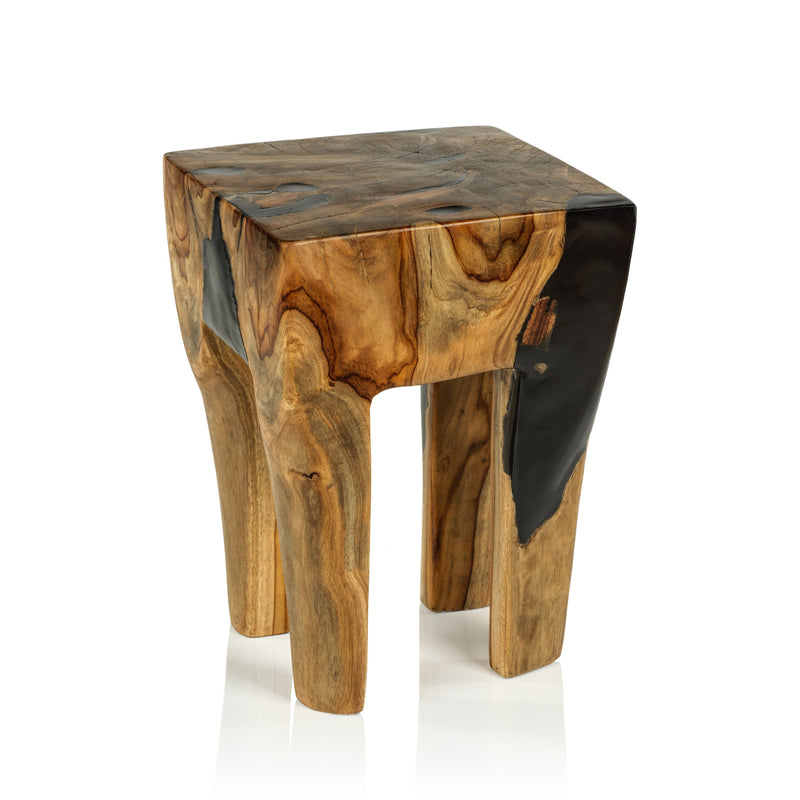 media image for biasca teakwood stool by zodax id 410 2 298