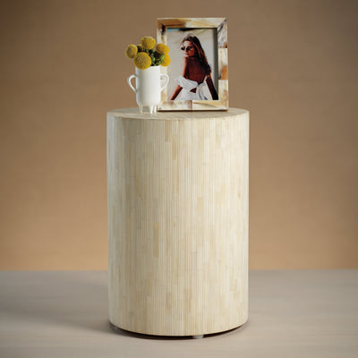 product image for motala tall round natural bone inlay stool by zodax in 7133 2 99