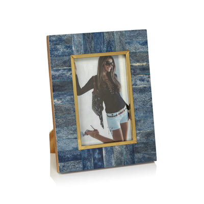 product image for prato blue bone photo frame by zodax in 7149 1 2