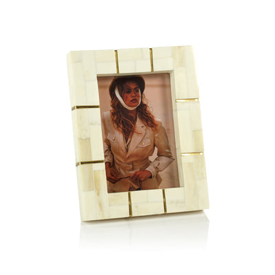 product image for drancy bone inlay photo frame by zodax in 7151 1 80