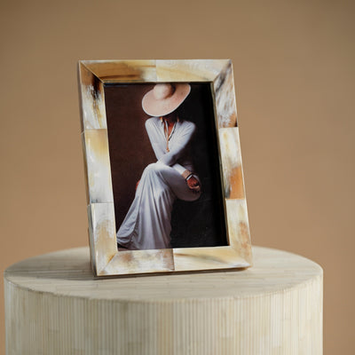product image for laval matt white bone photo frame by zodax in 7158 2 79